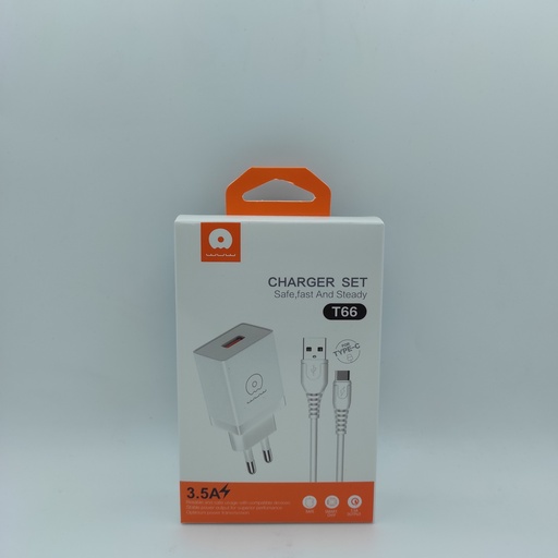 [399] کەلەی شەحن و کێبڵ T66 USB To Type-C 