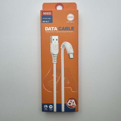 [330] کێبڵی تایپ سی Type-C Cable (1m) MSEE MS-50-T 